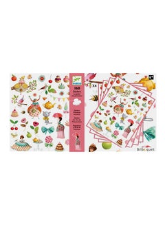 DJECO Princess Tea Party 160 Stickers Set DJ08884  - Image 2
