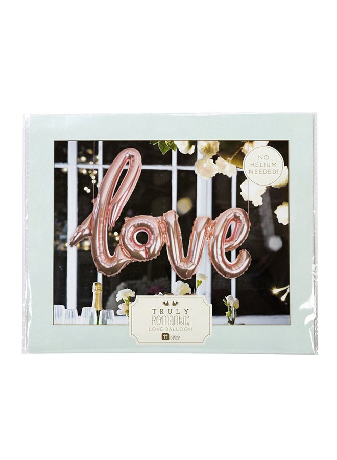 توكينج تيبلز - بالون رومانسي حقاً بتصميم على شكل كلمة (Love) 29 x 21بوصة - Image 1