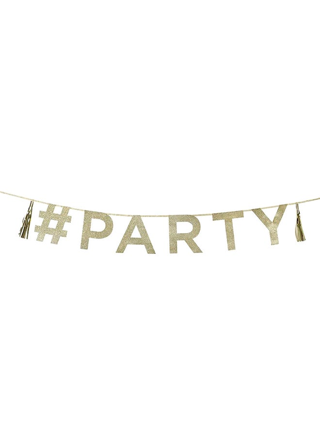 توكينج تيبلز - لافتة لامعة زينة معلقة على شكل كلمة "Party" 2متر - Image 1