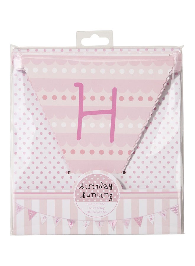 توكينج تيبلز زخارف بينك آند ميكس بطبعة "Happy Birthday" 3متر  - Image 1