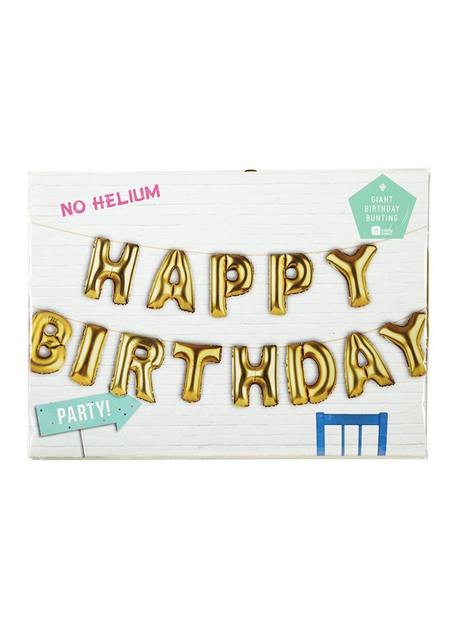 توكينج تيبلز - بانر من البالون بحروف عبارة Happy Birthday 24 x 34سم - Image 1