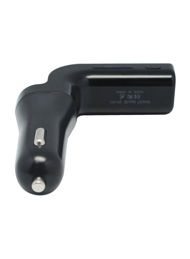 كار جي 7 شاحن سيارة USB مع مشغل Mp3 لاسلكي مضمَّن أسود - Image 2