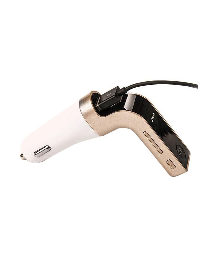 كار جي 7 شاحن سيارة 4 في 1 بمنفذ USB مع مشغل وسائط مدمج ذهبي/ أسود - Image 2