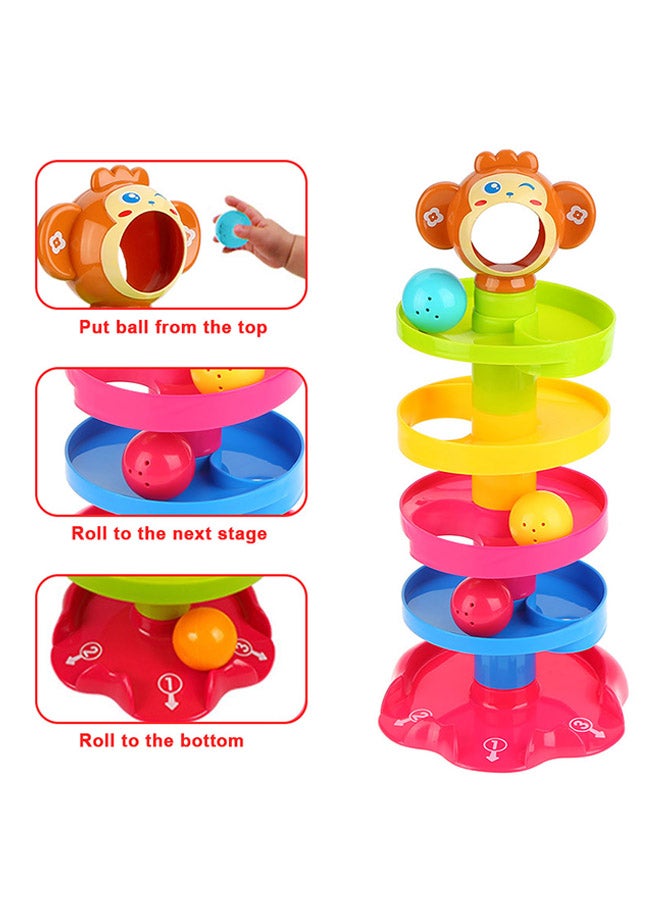 null - Toy Tower Puzzle Rolling Ball Bell Stackers - Image 1