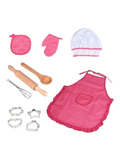 CYTHERIA 11-Piece Kitchen Costume With Cooking And Baking Pretend Playset  - Image 1