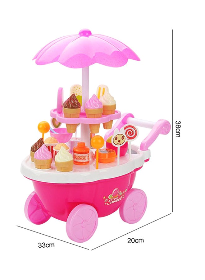 CYTHERIA Mini Ice Cream Cart Toy Set