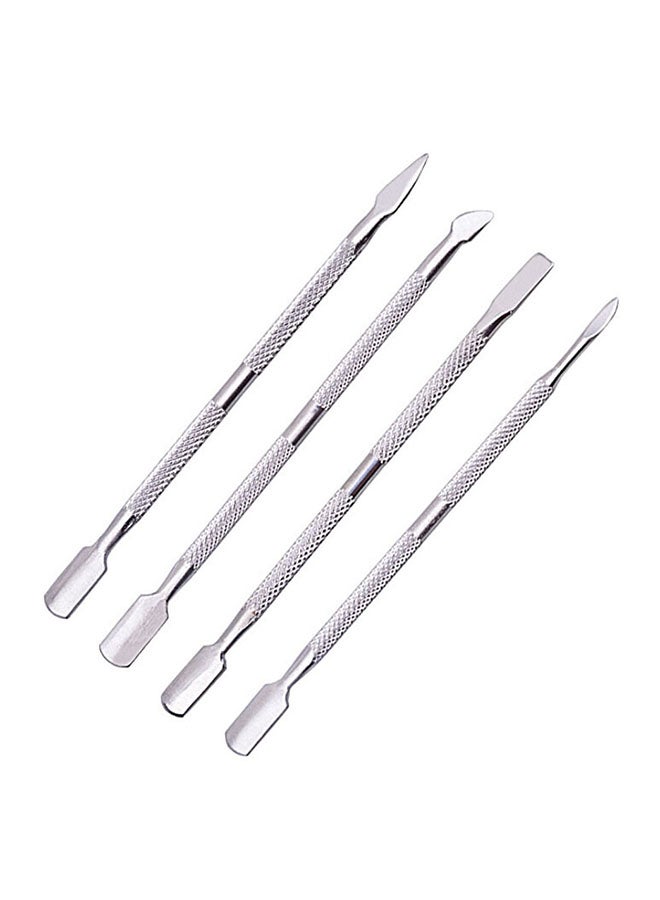 سيثيريا طقم ملاقط احترافية على شكل ملاعق من الستانلس ستيل لتقليم الأظافر وإزالة الجلد  الميت فضي - Image 1