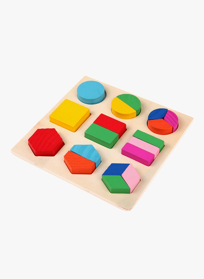 Wooden fraction shape puzzle toy  A54 - Image 2