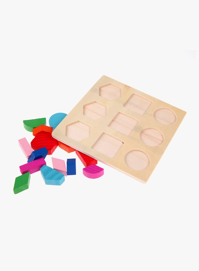 Wooden fraction shape puzzle toy  A54 - Image 5