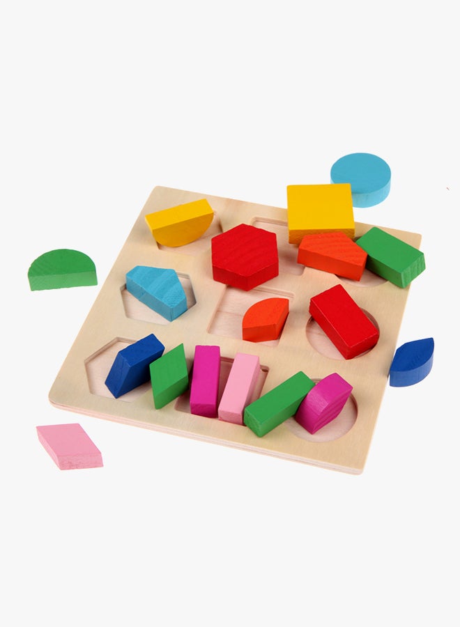 لعبة أحجية تركيب أشكال القطع الخشبية طراز A63a - Image 4