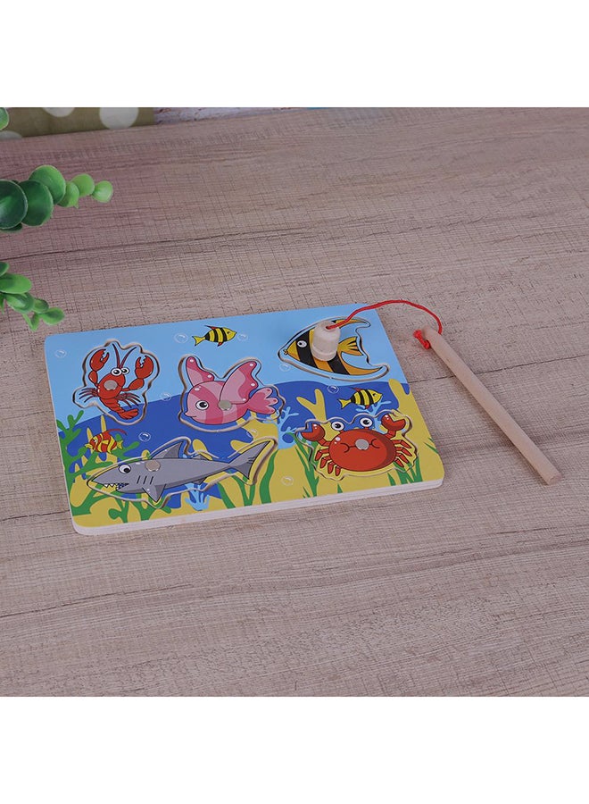 Wooden Magnetic Fishing Game 3D Jigsaw Puzzle Toys - Image 4