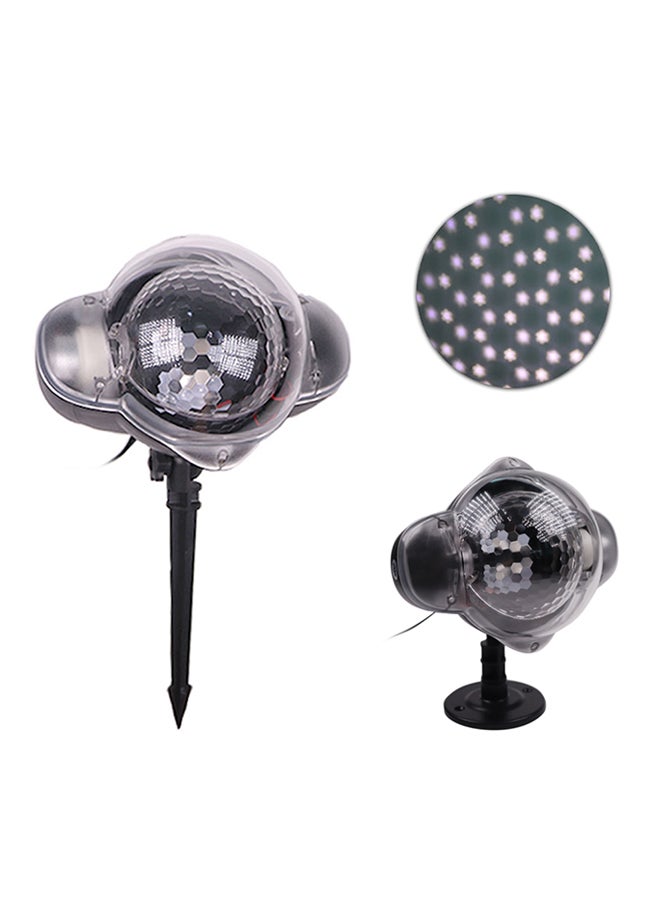 Generic - Snowfall Snowflake LED Projector Black 0.544kg - Image 1