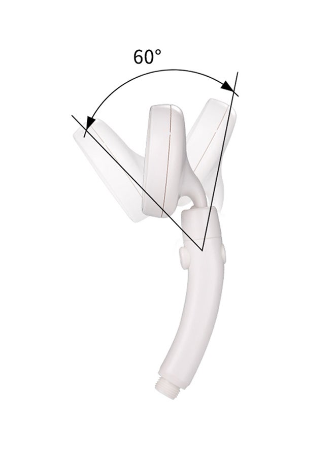 شاربدو رأس دش استحمام عالي الضغط ومحمول باليد أبيض 23 x 9سم - Image 2