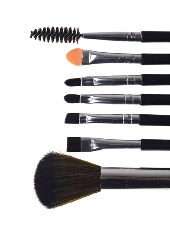 شاربدو طقم فرش مكياج مكون من 7 قطع بني/فضي - Image 3