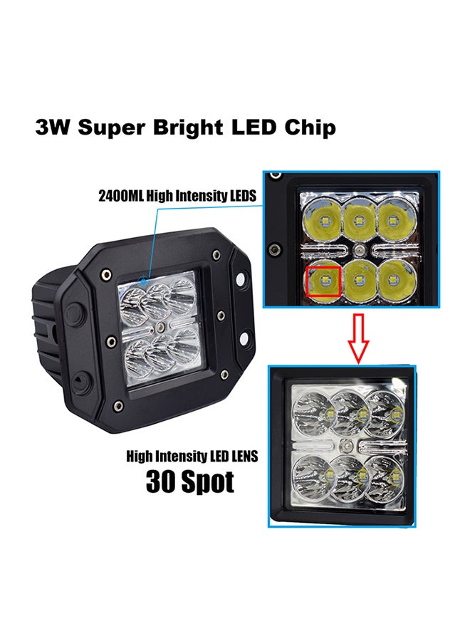 Sharpdo 4-Inch 18W Led Work Light Bar Driving Fog Lights - Image 2