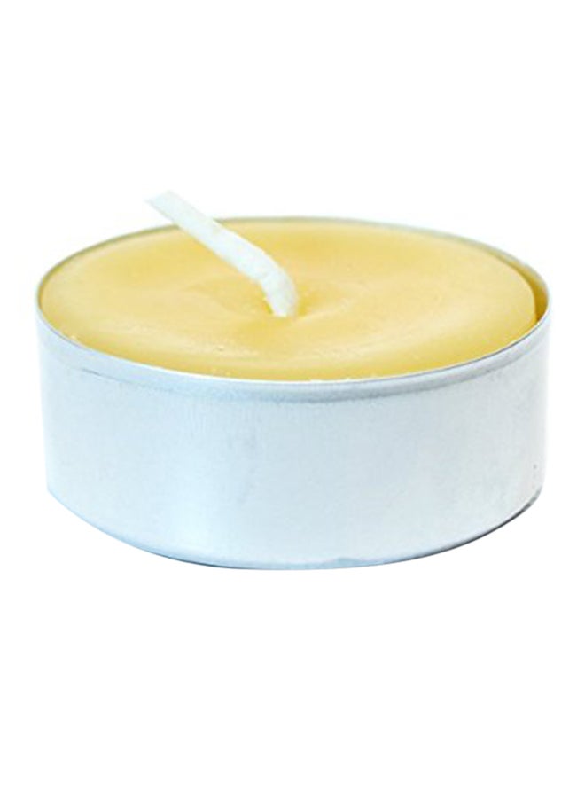 بلو كورن بيس واكس 24 حزمة من أكواب معدنية تيلايت من شمع العسل الصافي أصفر 6.3X3.4X3.3بوصة