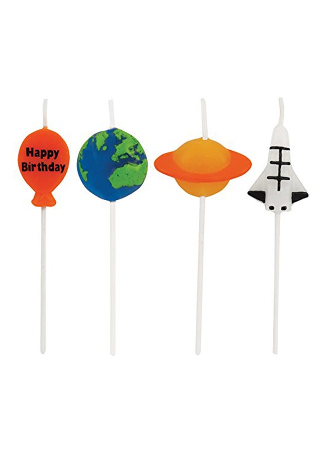 CREATIVE CONVERTING 4-Piece Creative Picks Candles Multicolour