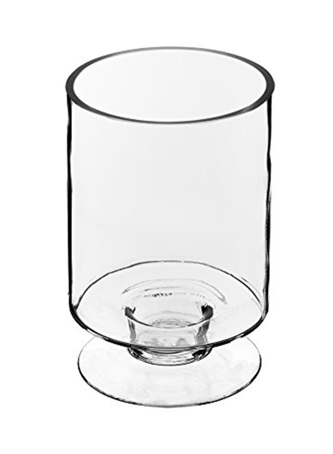 CYS EXCEL Stemmed Candle Holder Clear 4.5X8.3X4.5inch  - Image 1