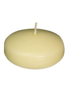 12-Piece Floating Candle Disk Cream 1.58x3.9x2.7inch