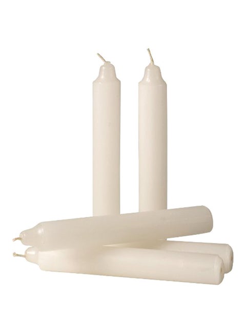 Set of 12 Long-Burn Emergency Candles White 1x6x5inch