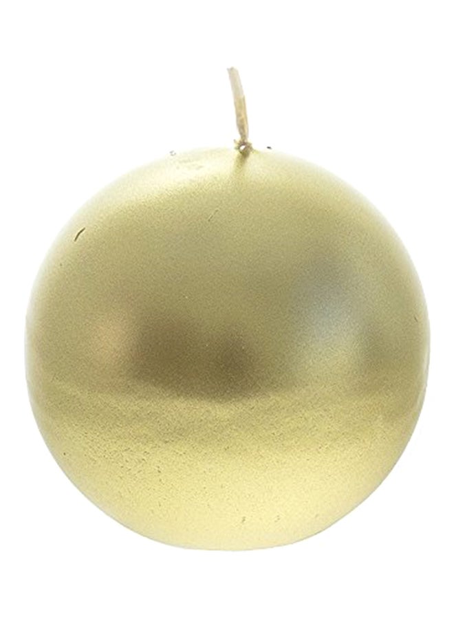 Mega Candles Unscented Ball Candle Gold - Image 1