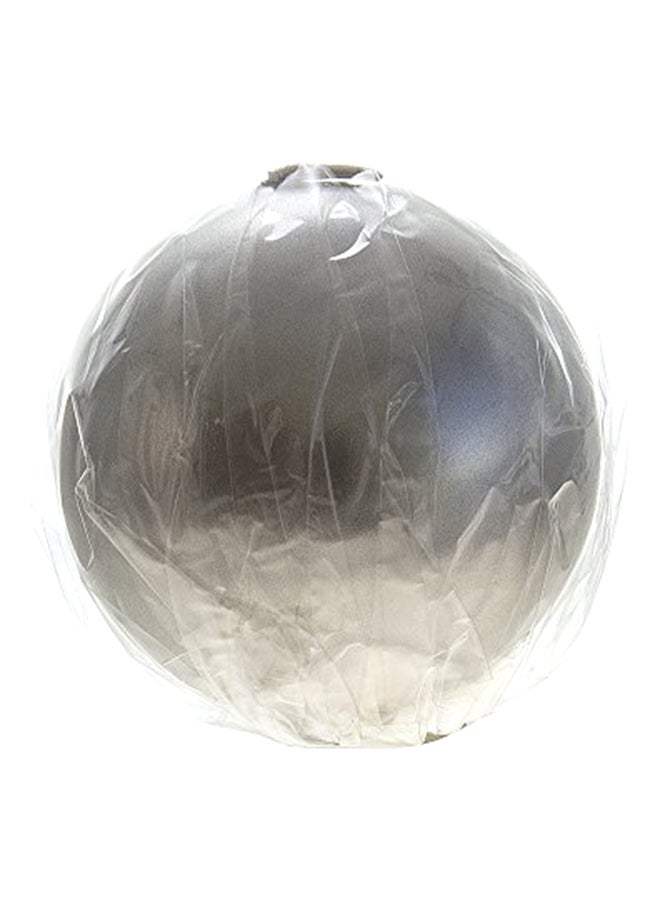 Mega Candles 6-Piece Unscented Ball Candle Set Silver - Image 2