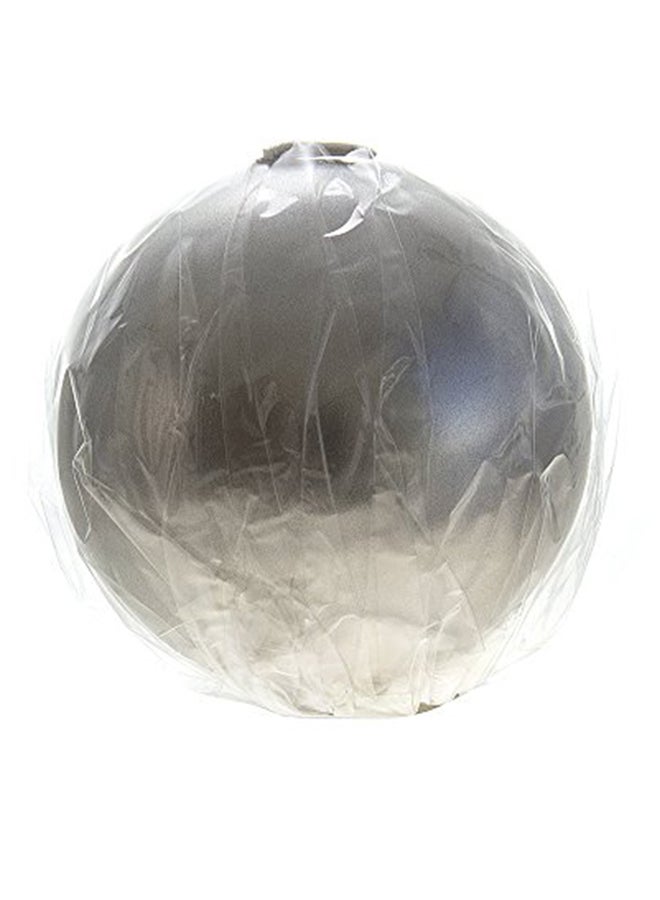 Mega Candles Unscented Ball Candle Silver - Image 2
