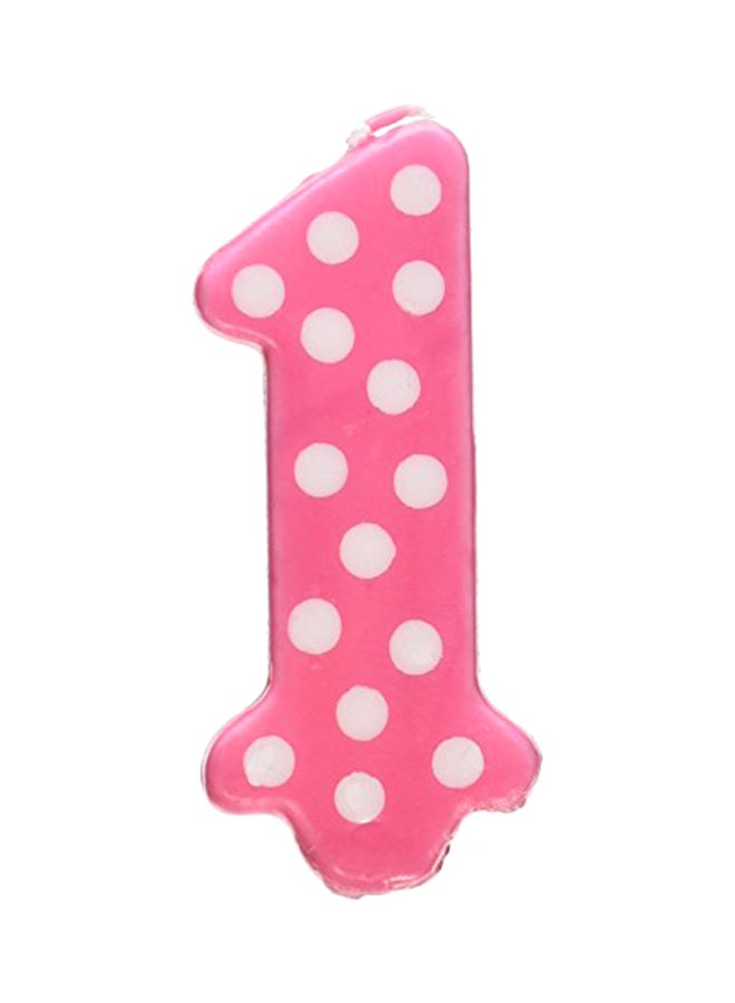 أويسس سبلاي شموع منقطة للاحتفال بعيد الميلاد الأول للفتيات من أواسيس سبلاي - طولها 3.25 بوصات