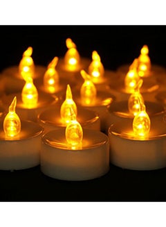 24-Piece Battery Operated LED Tea Light Flameless Candle Set Yellow - v1549023387/N20815088A_2