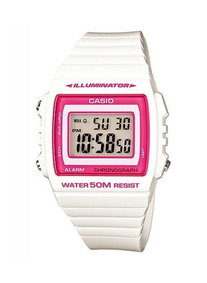 CASIO Women's Classic Digital Watch W-215H-7A2 - 44 mm - White - Image 1