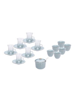 Dallaty 20-Piece Arabic Tea Set Green 90ml  - Image 1