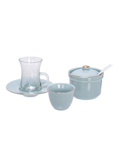 Dallaty 20-Piece Arabic Tea Set Green 90ml  - Image 2