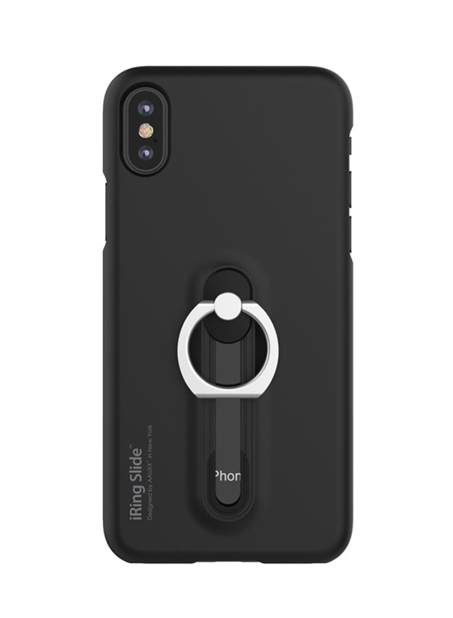 حلقة منزلقة لهاتف آيفون X أسود