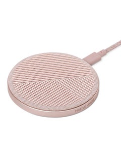 Native Union Drop Qi Certified Wireless Charger - 10W Non-Slip Fast Charging Pad For Wireless Devices - Compatible With Apple iPhone 15/14/13 And Older Models, Samsung, Google, Huawei Rose  - Image 3