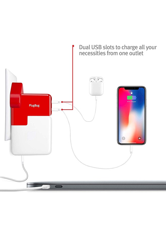 PlugBug Duo For Macbook Red