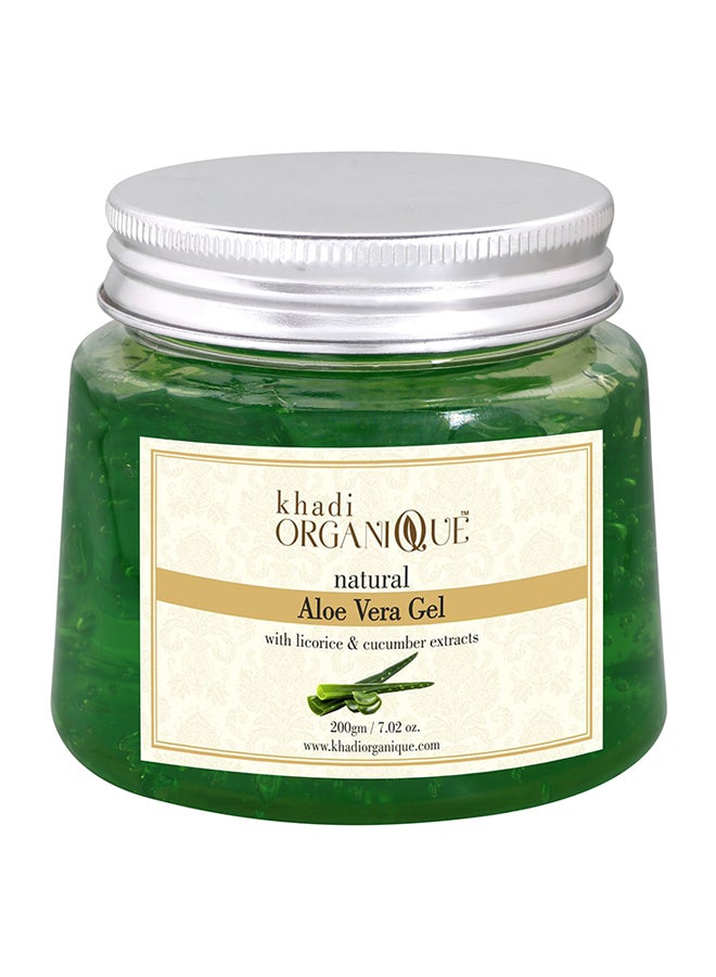 Khadi ORGANIQUE Naural Aloe Vera Gel Green 200grams  - Image 1