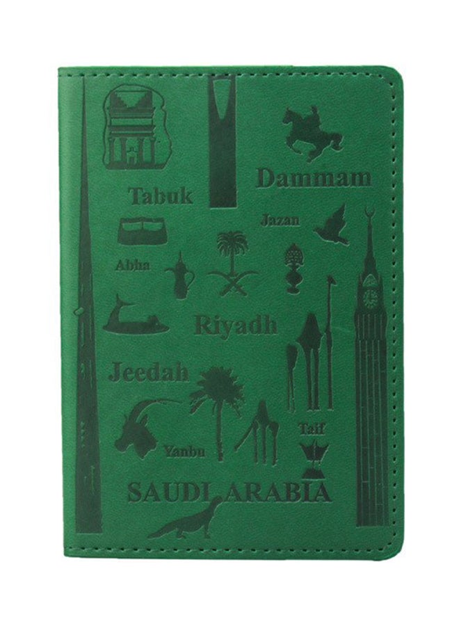 ماركة غير محددة غطاء حماية لجواز سفر المملكة العربية السعودية أخضر  - Image 3