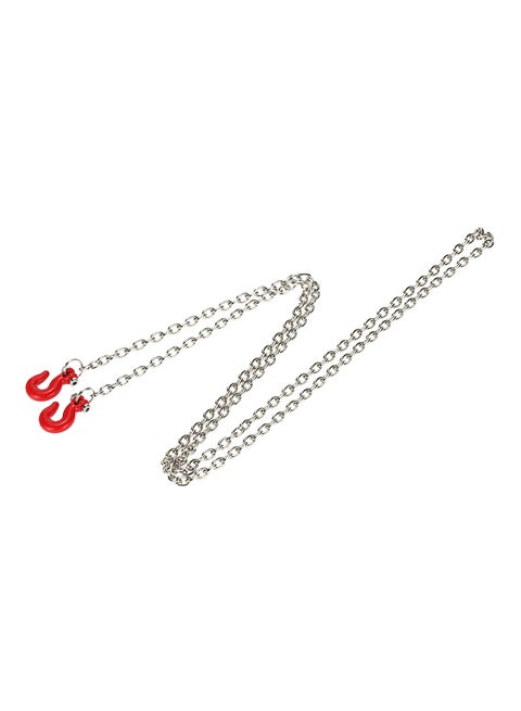 Metal Trailer Hook & Chain For 1/10 D90 Axial SCX10 RC Rock Crawler