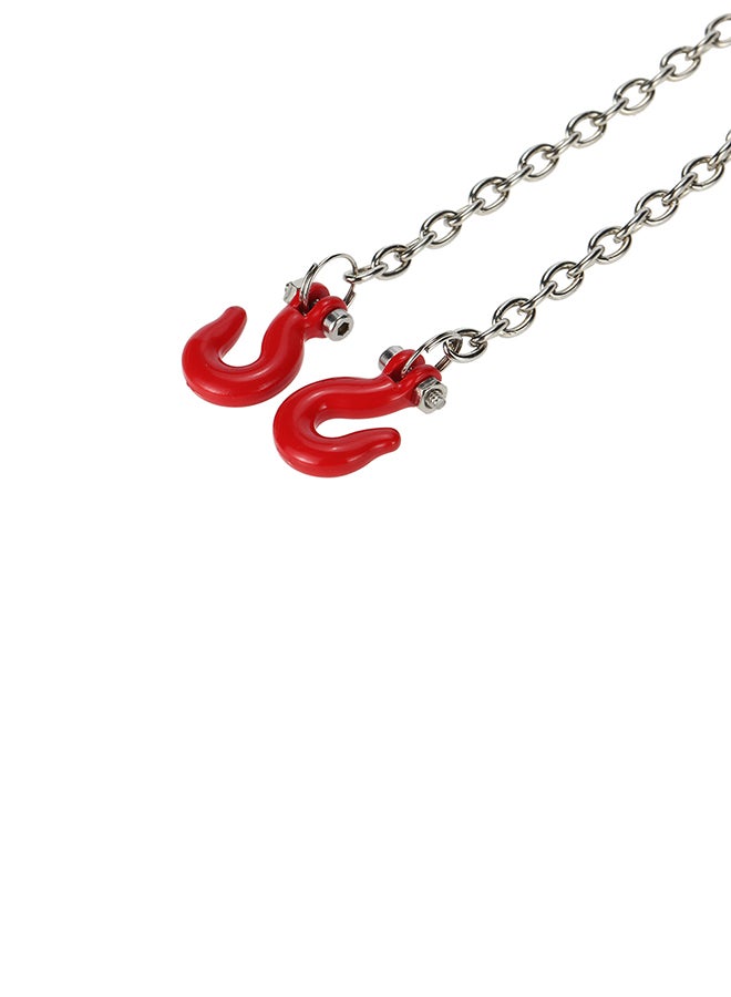 Metal Trailer Hook & Chain For 1/10 D90 Axial SCX10 RC Rock Crawler  - Image 4