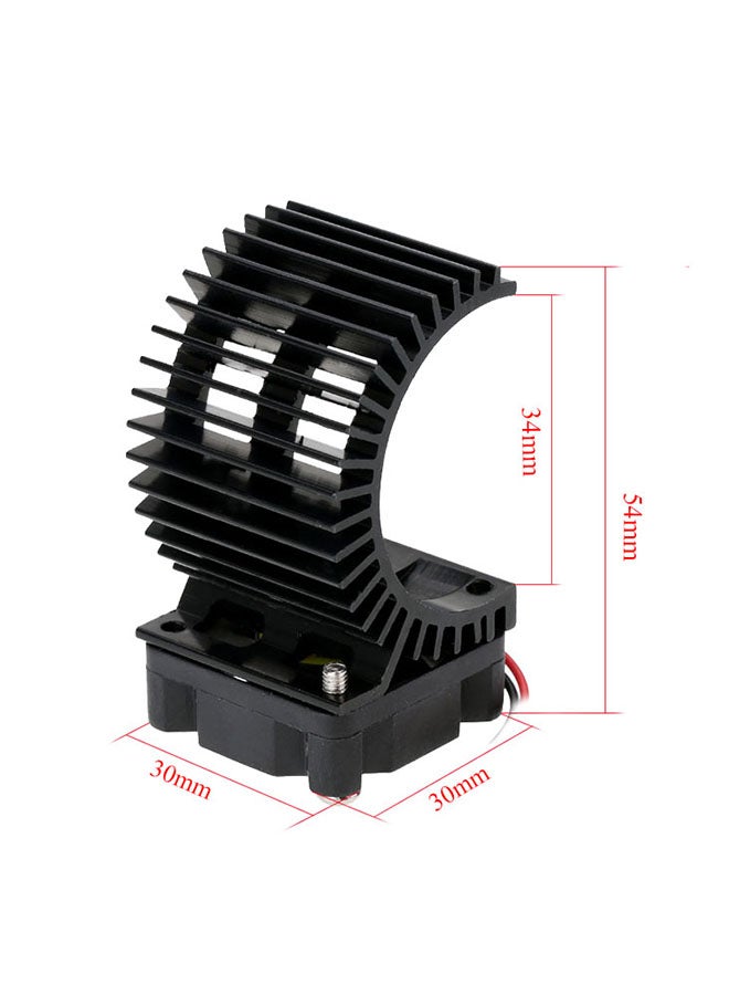 7014 Motor Heat Sink With Cooling Fan For 1/10 HSP RC Car 540/550 3650 Motor  - Image 2
