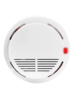 Battery Operated Photoelectric Smoke Alarm White 10.5 X 10.5 X  3.5centimeter