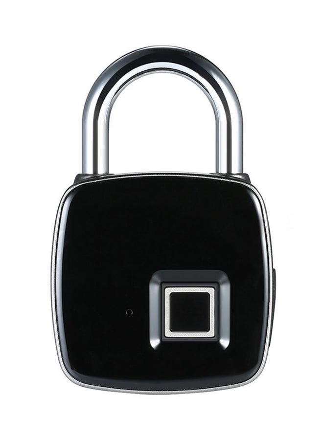 Generic USB Rechargeable Smart Keyless Fingerprint Lock Black 4.7 X 1.5 X 7.5cm  - Image 1
