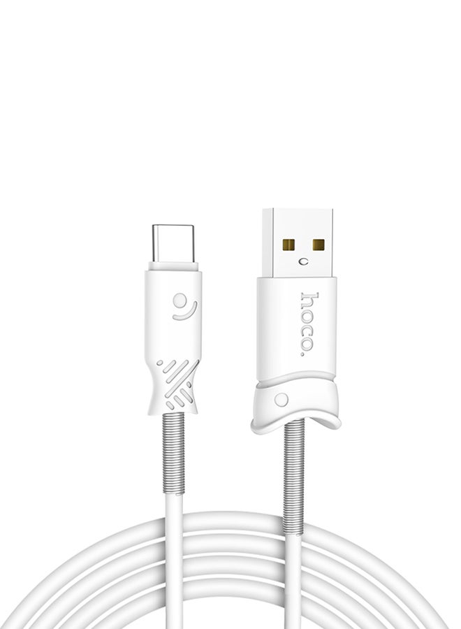 hoco. X24 Type-C Charging Cable for Huawei Sumsung Xiaomi 5V2.4A Data Transfer Fast Charge Cable Charging Cord - Image 1