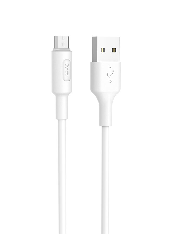 hoco. X25 Micro USB Cable for Samsung Xiaomi Tablet 5V2A Fast Charge Data Sync Cable Eco-friendly Silicone USB Charging Cord - Image 1