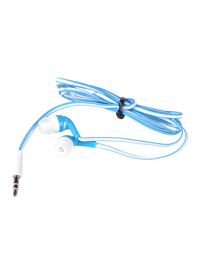 Generic - Stylish In-Ear Stereo Earphone Earbud Headphone For Ipod Apple iPhone Mp3 Mp4 Smartphone Blue And White - Image 1