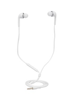 3.5mm Wired Headphones Headset In-Ear Earbuds Soft Silicone Music Earphones for PC Laptop Tablet Smartphone Hands-free with Microphone In-line Control White