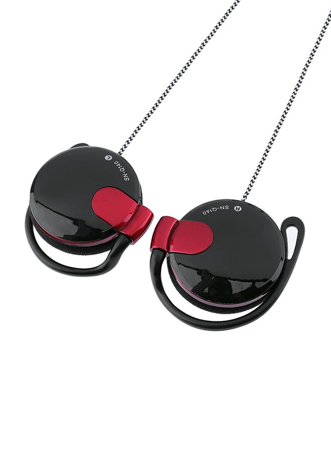 3.5mm Wired Gaming Headset On-Ear Sports Headphones Ear-hook Music Earphones w/ Microphone In-line Control for Smartphones Tablet Laptop Desktop PC - Image 1