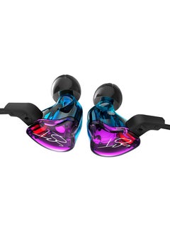 Zst Pro 3.5Mm Wired In Ear Headphones Hifi Music Earphones 1Dd+1Ba Dynamic Armature Drivers Sports Headset With Replacement Earphone Cable Earbuds Purple Purple/Blue/Black