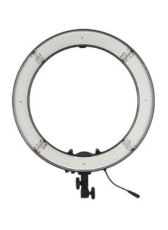 Generic 18 Inches Two Color Temperature Ring Light 55W 85V-265V Full Voltage 480 Pieces LED Anchor Live Light 3200K to 5500K Dimmable Ring Video Lamp with Plastic Filter Set for Makeup Camera Phone Video Shooting US Plug 