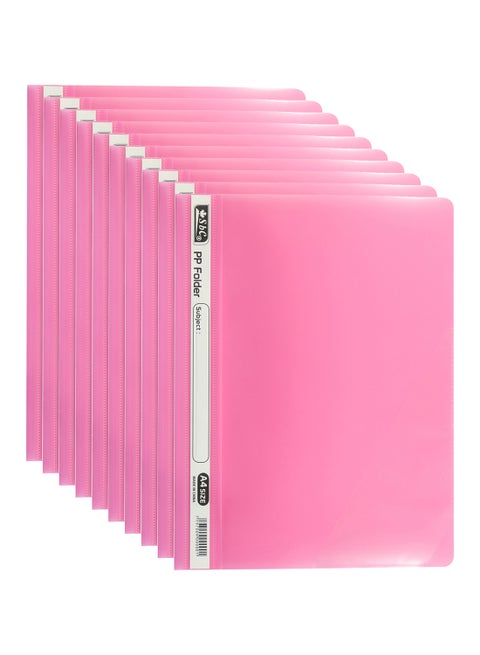 10-Piece A4 File Pink
